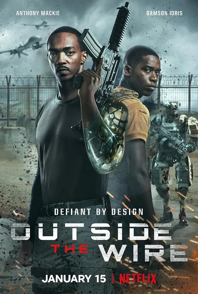 دانلود فیلم بیرون سیم خاردار Outside the Wire 2021 دوبله فارسی