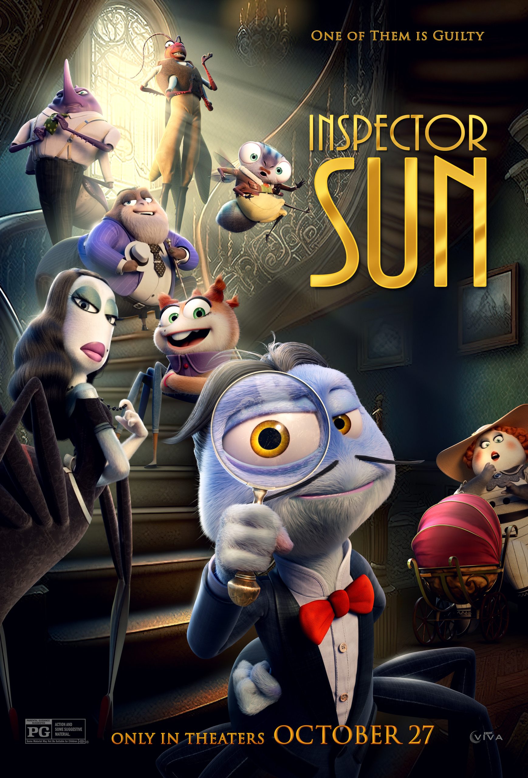 دانلود انیمیشن کارآگاه سان و نفرین بیوه سیاه Inspector Sun 2022 دوبله فارسی