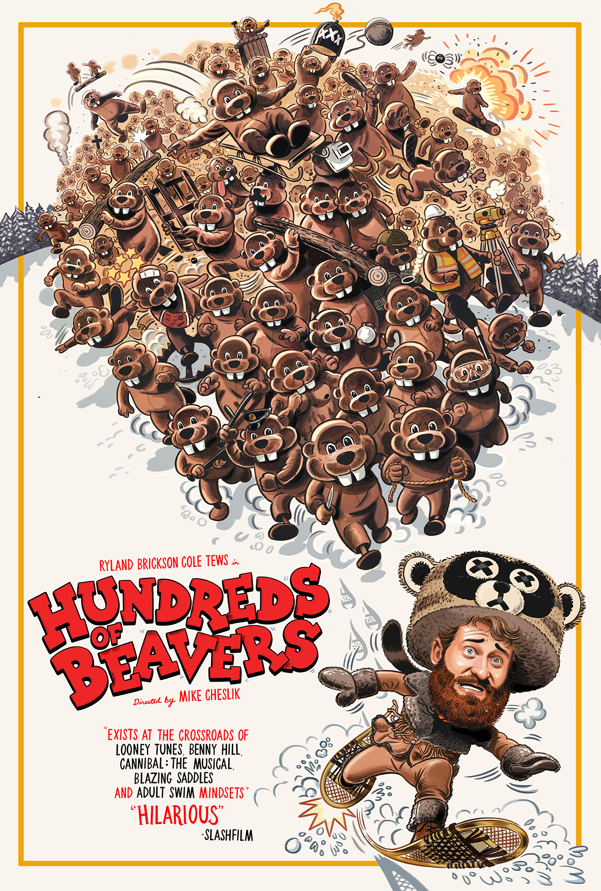 دانلود فیلم صدها سگ آبی Hundreds of Beavers 2022