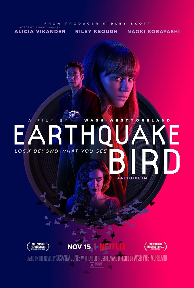 دانلود فیلم پرنده زلزله Earthquake Bird 2019 با دوبله فارسی