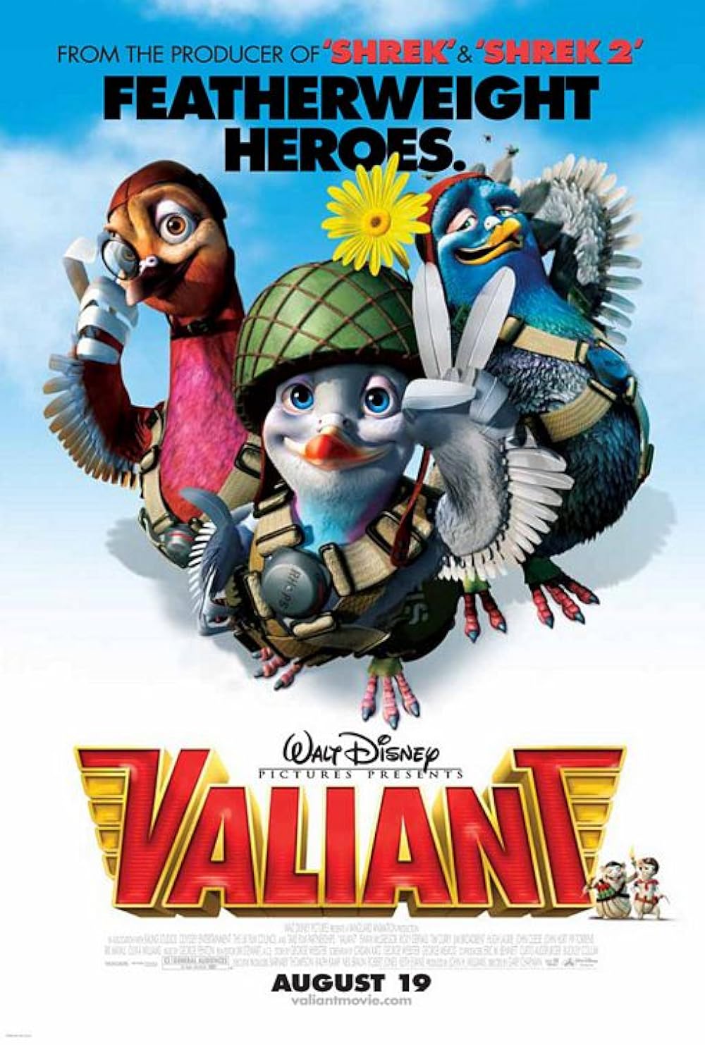 دانلود انیمیشن کبوتر بی باک Valiant 2005 دوبله فارسی