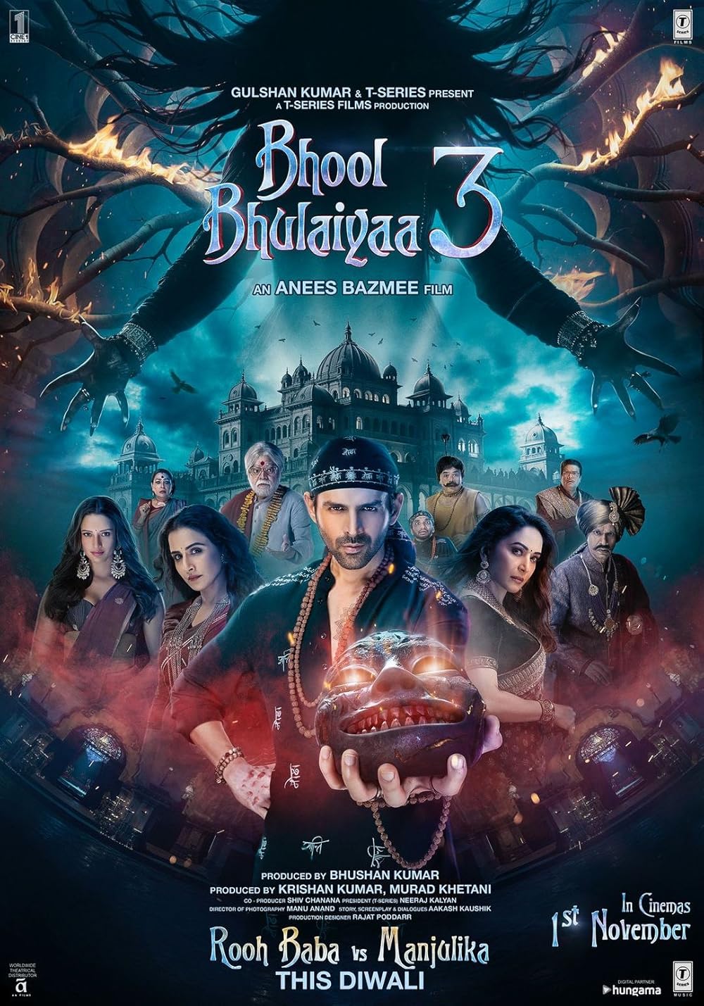 دانلود فیلم پیچ و خم ۳ Bhool Bhulaiyaa 3 2024
