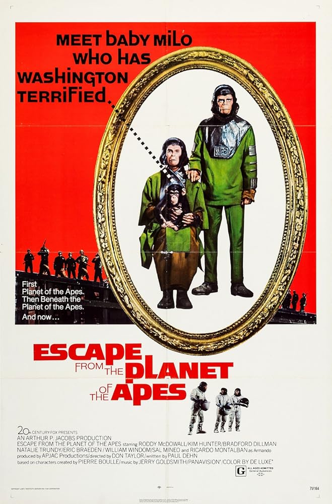 دانلود فیلم فرار سیاره میمون‌ها Escape from the Planet of the Apes 1971 دوبله فارسی