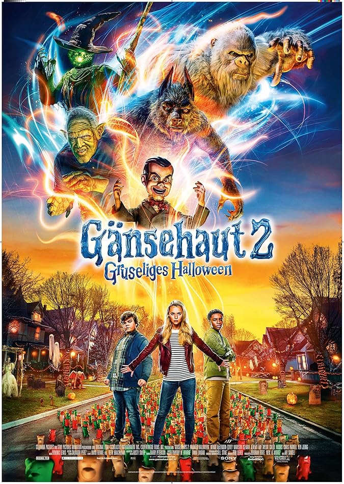 دانلود فیلم مورمور 2: هالووین جن‌زده Goosebumps 2: Haunted Halloween 2018 با دوبله فارسی